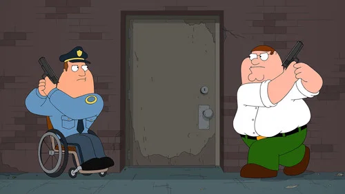 Un policía y un medio tonto